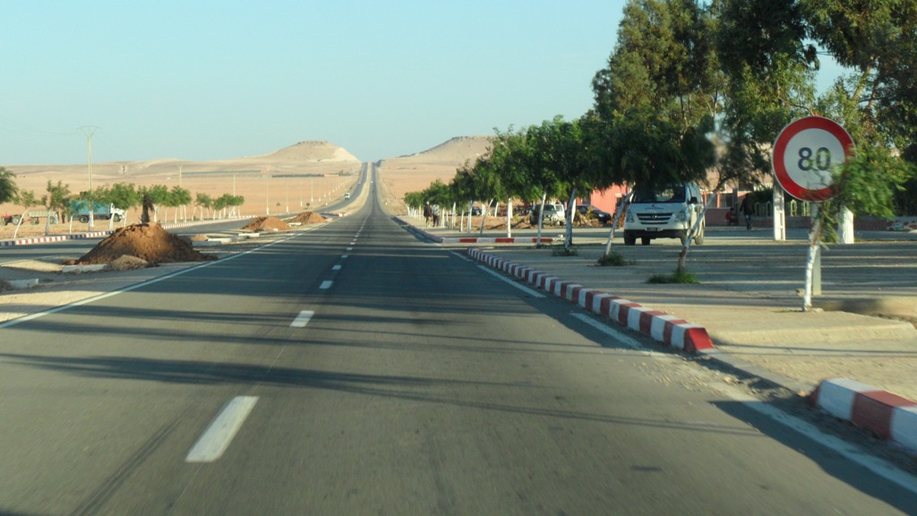 Road from Essaouira to Marrakech